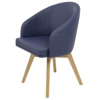 Trendstühle Sessel Baruna Kreuzfuss Eiche