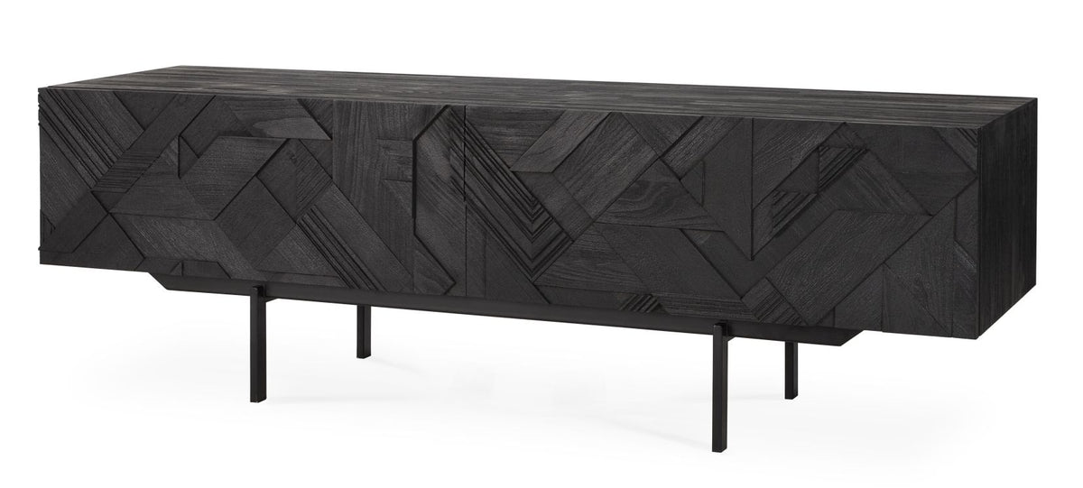 Ethnicraft Graphic TV Möbel, Teak schwarz