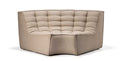 Ethnicraft N701 Sofa runde Ecke, beige