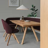 Team 7 taso Tisch mit flor Stühlen und flor Bank