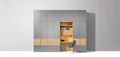 Team 7 valore Kleiderschrank in Eiche Weiöl mit Farbglas