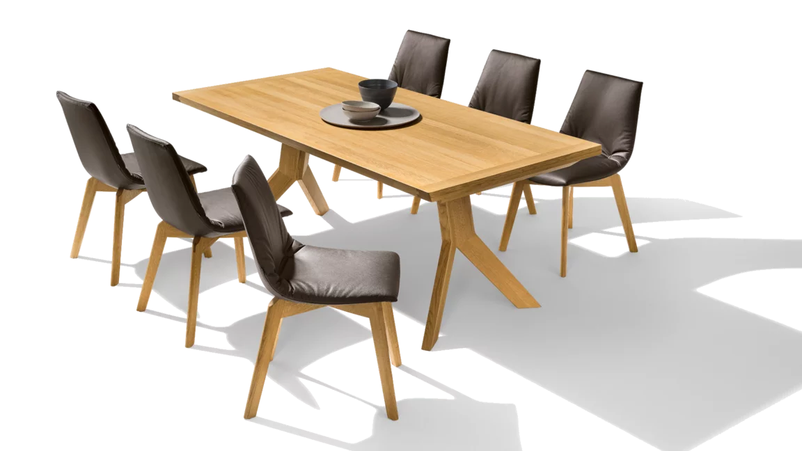 Team 7 yps Esstisch mit lui Stühlen
