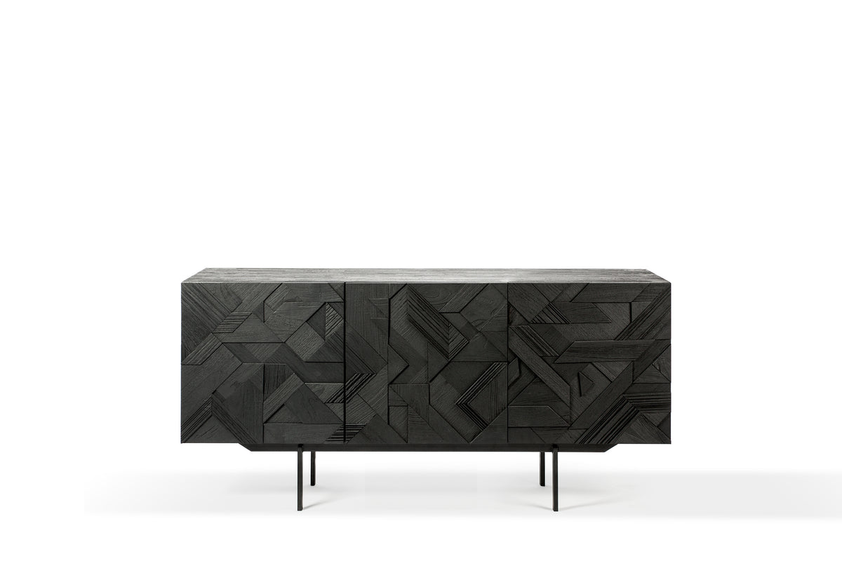 Ethnicraft Graphic Anrichte, Teak schwarz