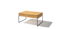 Team 7 filigno Couchtisch in Eiche mit schwarzem Metallgestell