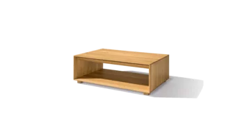 Team 7 lux Couchtisch in Eiche mit Schublade