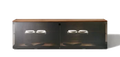Team 7 nox Sideboard in Nussbaum mit Glasfront