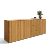 Team 7 nya Sideboard in Eiche mit vertikaler Fräsung