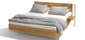 Team 7 times Bett in Eiche Wild mit Nachttisch-Konsole